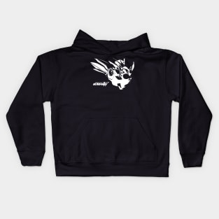 Wing Zero Custom Silhouette White Kids Hoodie